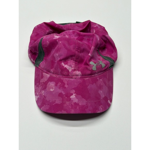 Under Armour Accessories - Under Armour Pink Camo UA Free Fit Baseball Cap Youth Adjustable